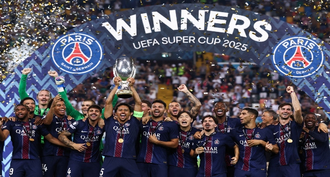PSG Stun Spurs to Win First UEFA Super Cup