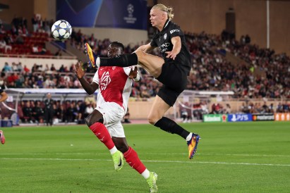 Champions League, Haaland Brace Falls Short as Monaco Hold Man City